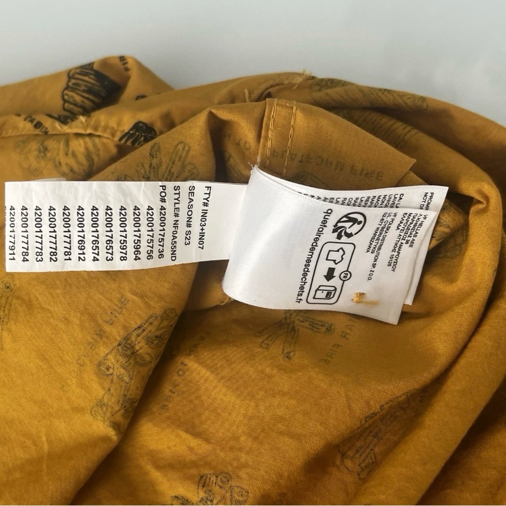The North Face Men’s Baytrail Pattern Yellow Graphic Men's Shirt - Picture 8 of 11